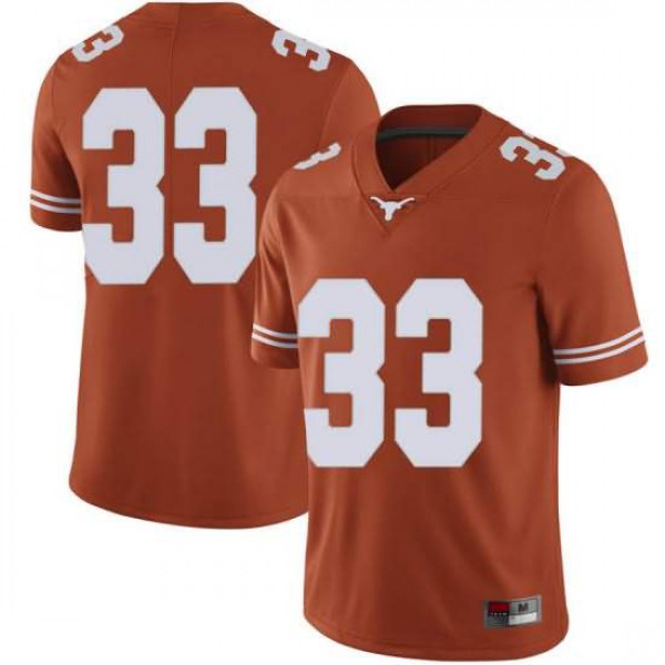 Men's University of Texas #33 Kamaka Hepa Limited NCAA Jersey Orange